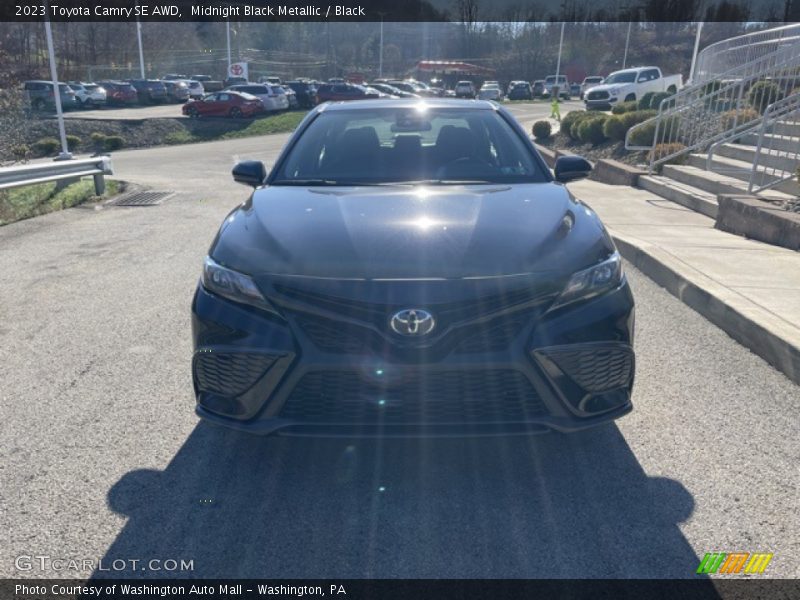 Midnight Black Metallic / Black 2023 Toyota Camry SE AWD