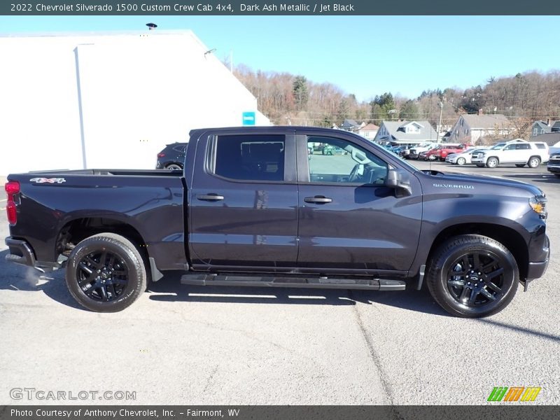 Dark Ash Metallic / Jet Black 2022 Chevrolet Silverado 1500 Custom Crew Cab 4x4