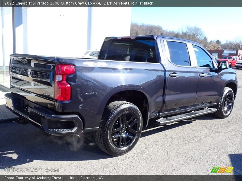 Dark Ash Metallic / Jet Black 2022 Chevrolet Silverado 1500 Custom Crew Cab 4x4