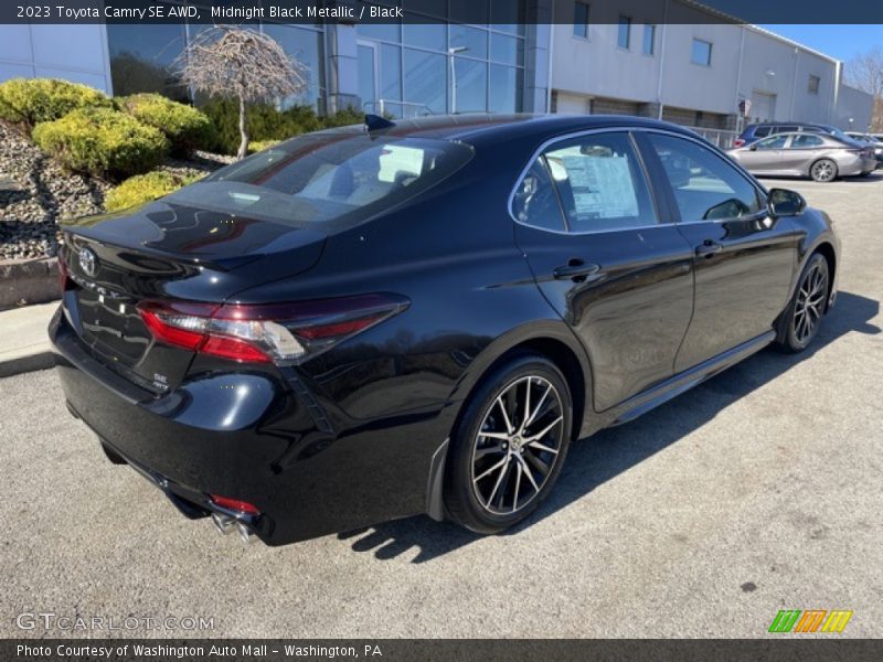 Midnight Black Metallic / Black 2023 Toyota Camry SE AWD