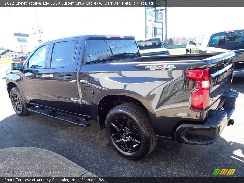 Dark Ash Metallic / Jet Black 2022 Chevrolet Silverado 1500 Custom Crew Cab 4x4