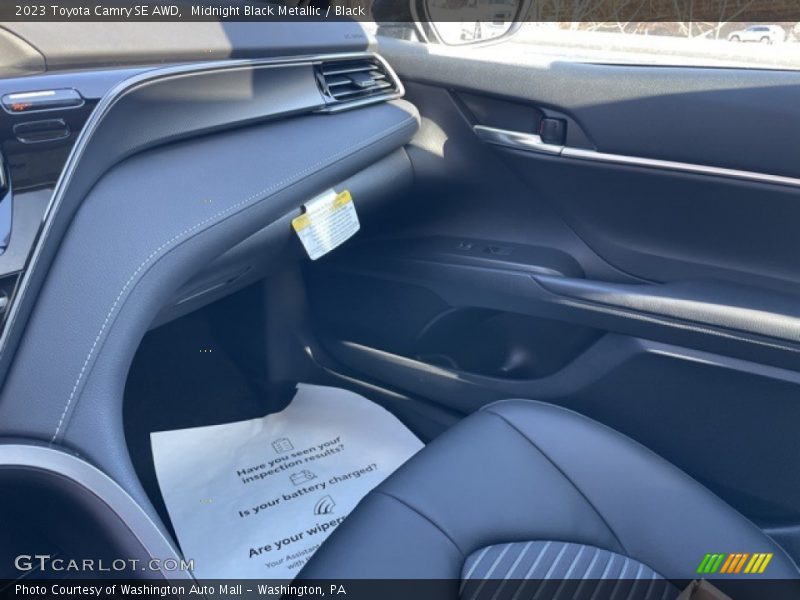Midnight Black Metallic / Black 2023 Toyota Camry SE AWD