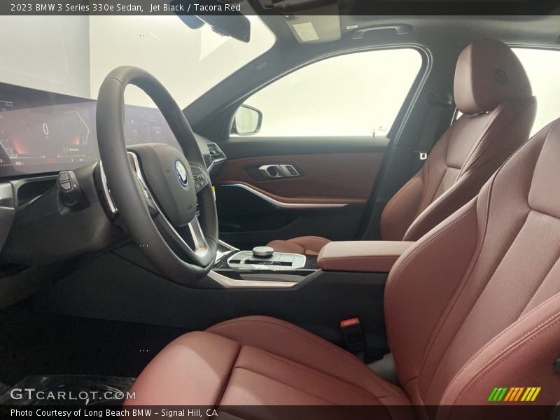 Jet Black / Tacora Red 2023 BMW 3 Series 330e Sedan