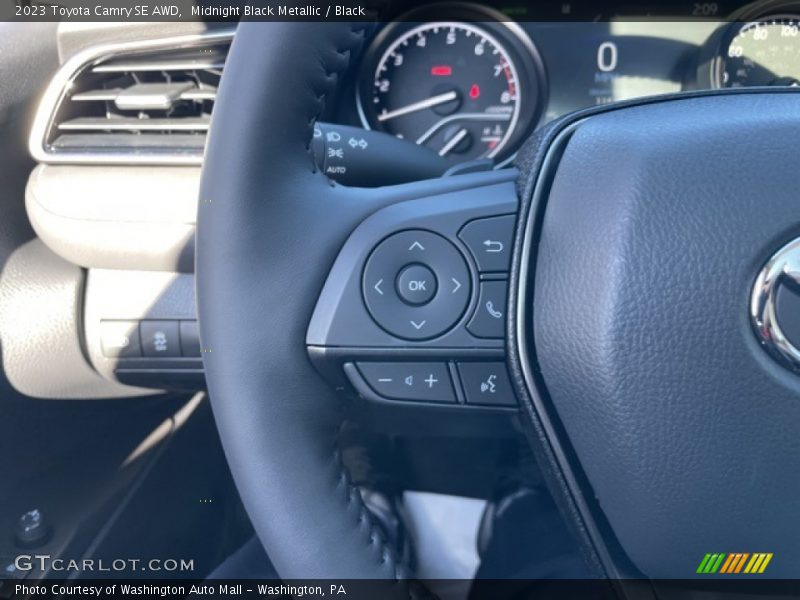 Midnight Black Metallic / Black 2023 Toyota Camry SE AWD