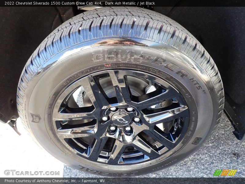 Dark Ash Metallic / Jet Black 2022 Chevrolet Silverado 1500 Custom Crew Cab 4x4