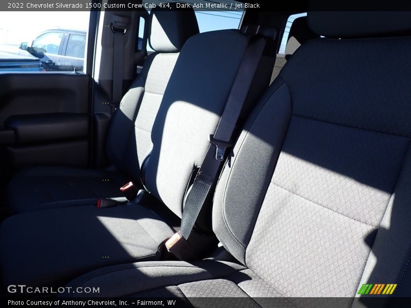 Dark Ash Metallic / Jet Black 2022 Chevrolet Silverado 1500 Custom Crew Cab 4x4