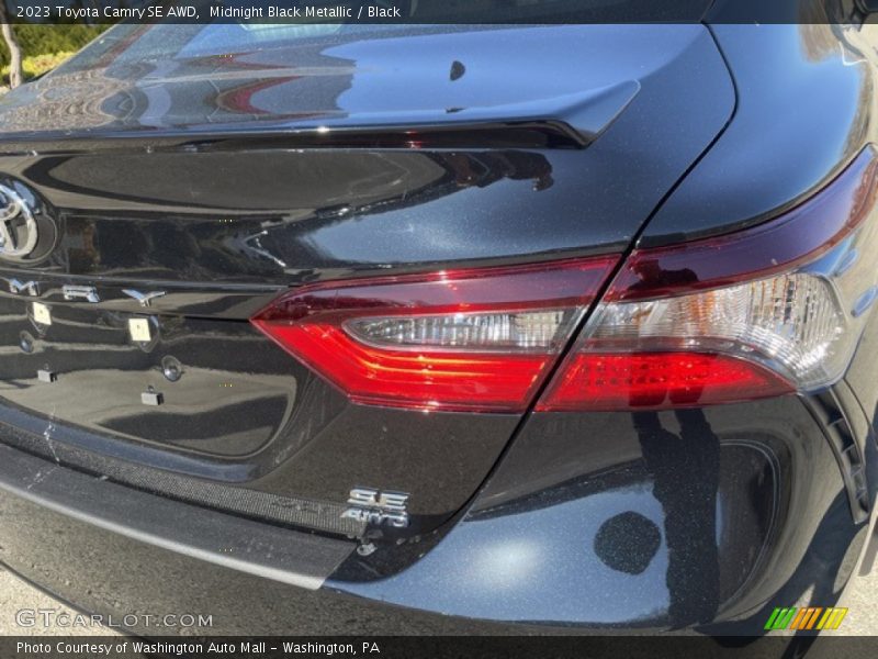Midnight Black Metallic / Black 2023 Toyota Camry SE AWD
