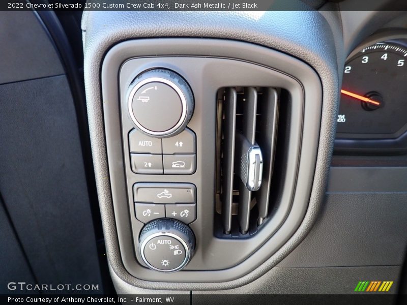 Dark Ash Metallic / Jet Black 2022 Chevrolet Silverado 1500 Custom Crew Cab 4x4