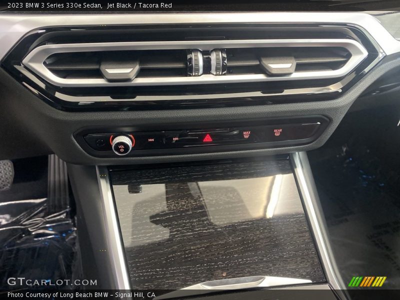 Jet Black / Tacora Red 2023 BMW 3 Series 330e Sedan