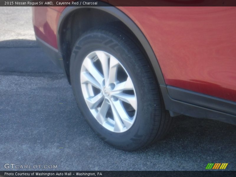 Cayenne Red / Charcoal 2015 Nissan Rogue SV AWD