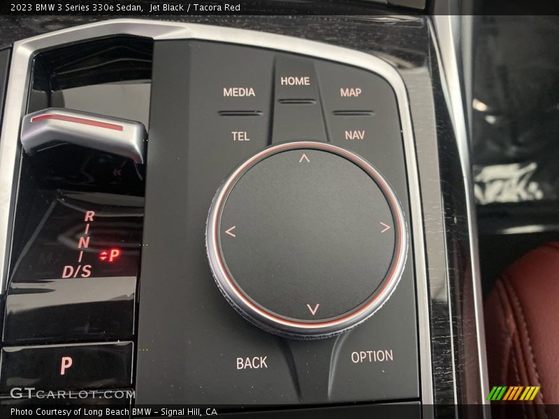 Jet Black / Tacora Red 2023 BMW 3 Series 330e Sedan