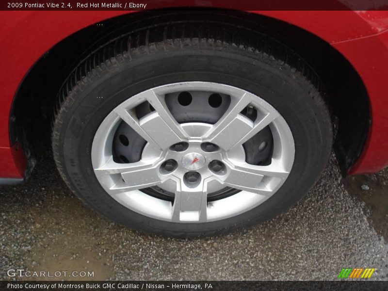 Red Hot Metallic / Ebony 2009 Pontiac Vibe 2.4