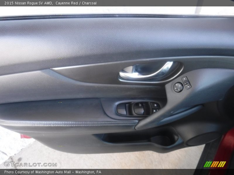 Cayenne Red / Charcoal 2015 Nissan Rogue SV AWD