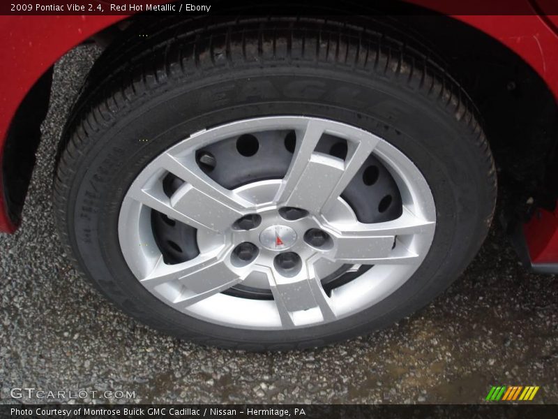 Red Hot Metallic / Ebony 2009 Pontiac Vibe 2.4