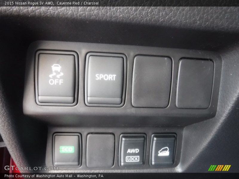 Cayenne Red / Charcoal 2015 Nissan Rogue SV AWD