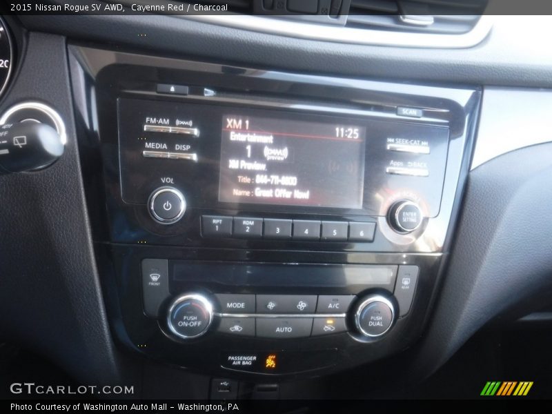 Cayenne Red / Charcoal 2015 Nissan Rogue SV AWD