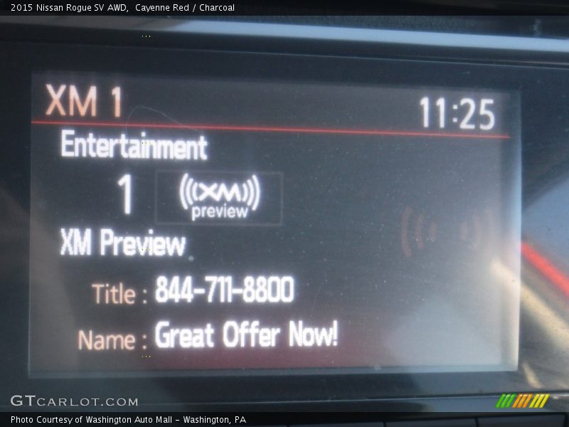 Cayenne Red / Charcoal 2015 Nissan Rogue SV AWD