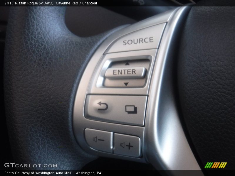Cayenne Red / Charcoal 2015 Nissan Rogue SV AWD