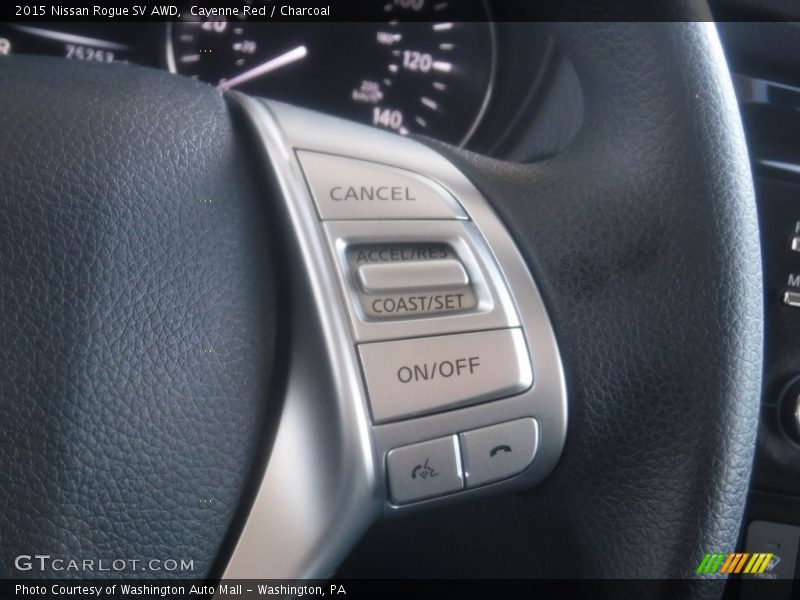Cayenne Red / Charcoal 2015 Nissan Rogue SV AWD