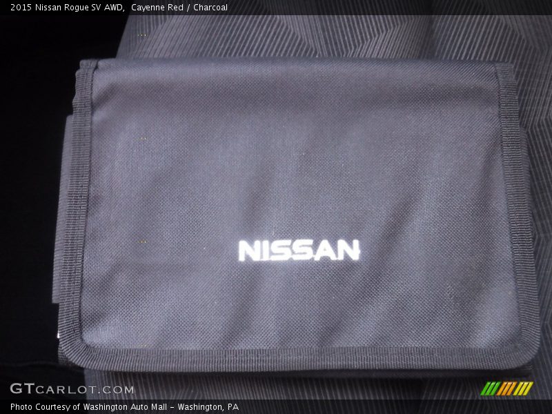 Cayenne Red / Charcoal 2015 Nissan Rogue SV AWD