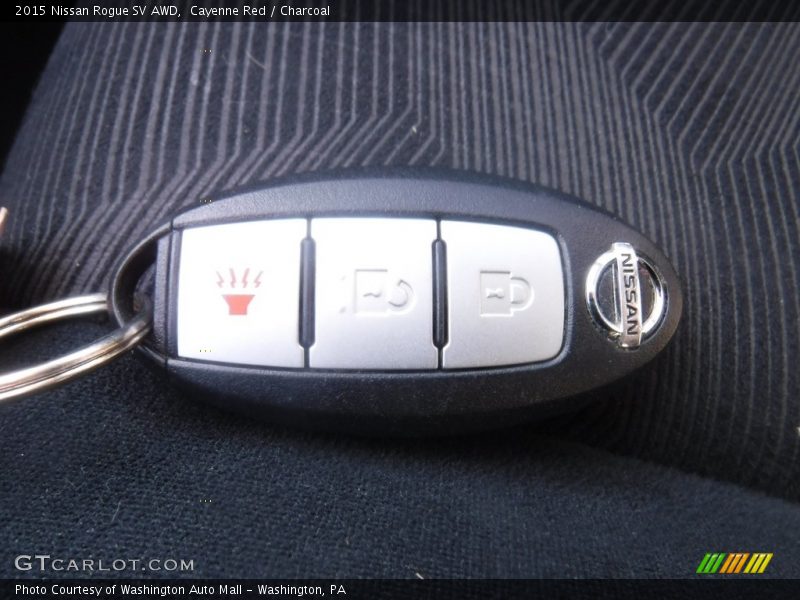 Cayenne Red / Charcoal 2015 Nissan Rogue SV AWD