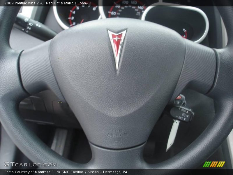 Red Hot Metallic / Ebony 2009 Pontiac Vibe 2.4