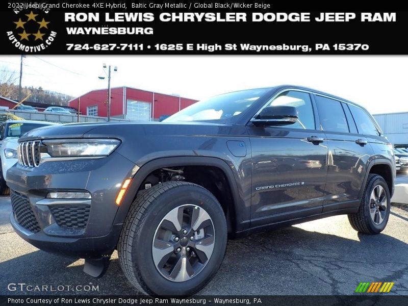 Baltic Gray Metallic / Global Black/Wicker Beige 2022 Jeep Grand Cherokee 4XE Hybrid