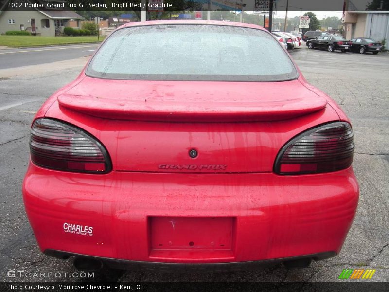 Bright Red / Graphite 2002 Pontiac Grand Prix GT Sedan