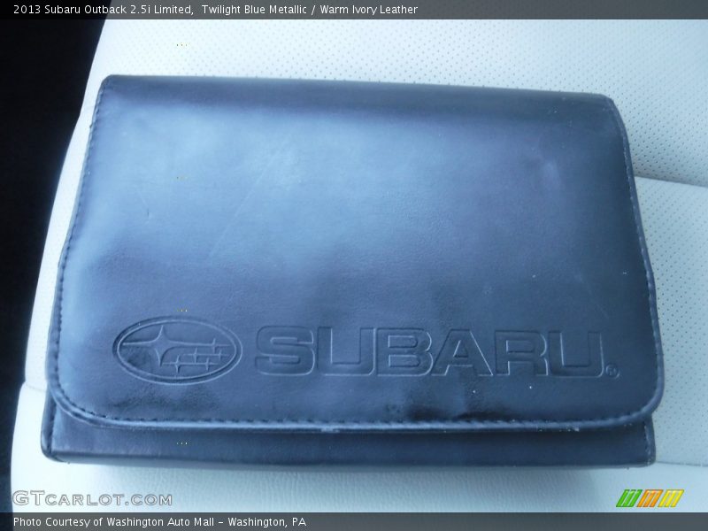 Twilight Blue Metallic / Warm Ivory Leather 2013 Subaru Outback 2.5i Limited