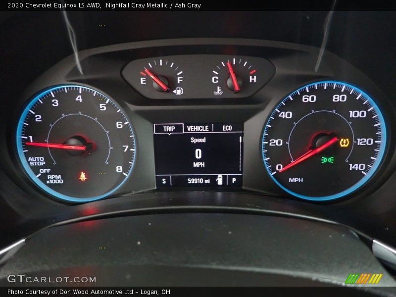 Nightfall Gray Metallic / Ash Gray 2020 Chevrolet Equinox LS AWD