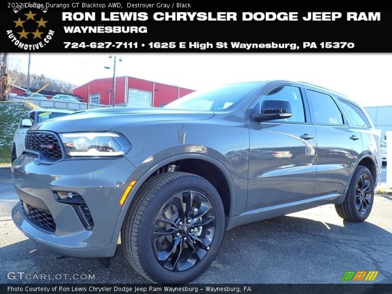 Destroyer Gray / Black 2022 Dodge Durango GT Blacktop AWD