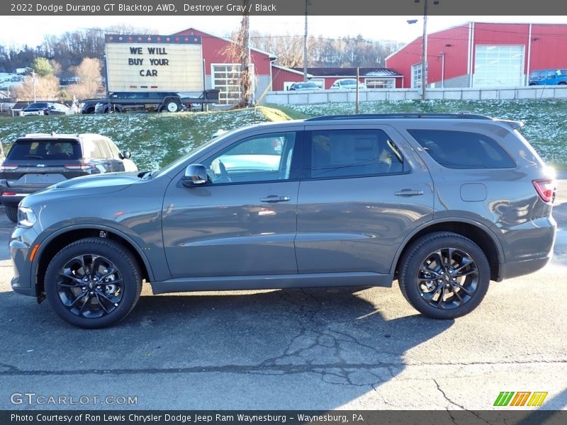 Destroyer Gray / Black 2022 Dodge Durango GT Blacktop AWD