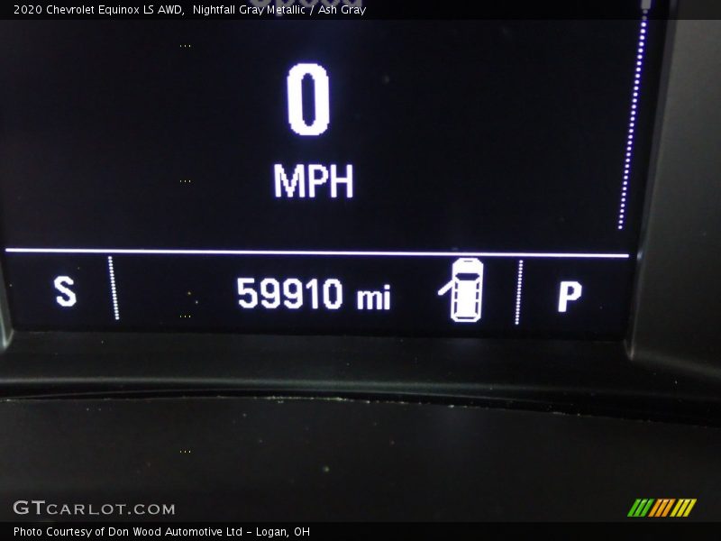 Nightfall Gray Metallic / Ash Gray 2020 Chevrolet Equinox LS AWD
