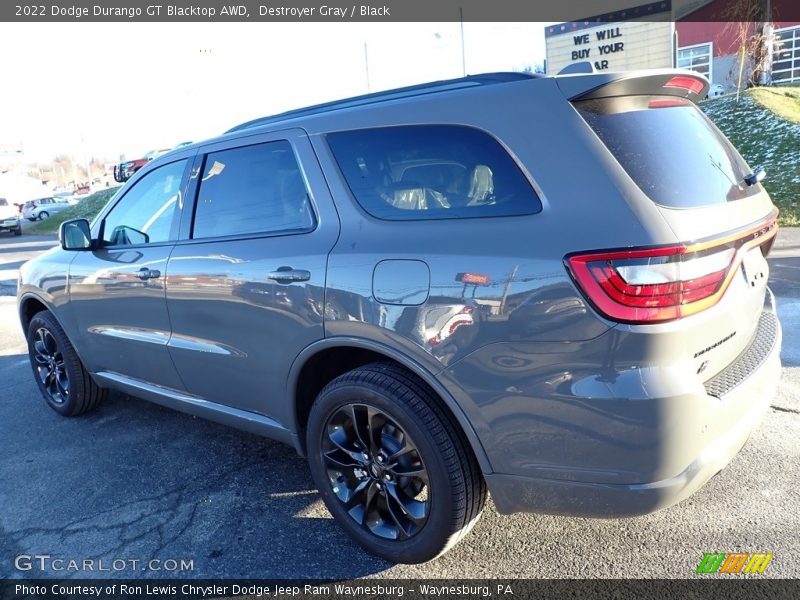 Destroyer Gray / Black 2022 Dodge Durango GT Blacktop AWD