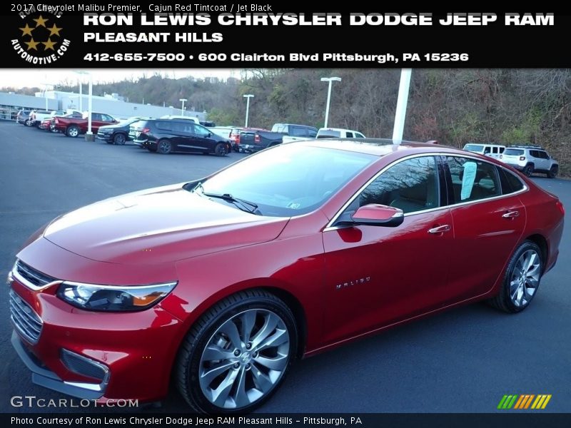 Cajun Red Tintcoat / Jet Black 2017 Chevrolet Malibu Premier