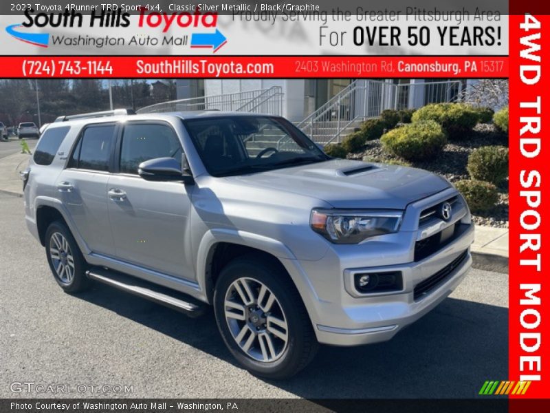 Classic Silver Metallic / Black/Graphite 2023 Toyota 4Runner TRD Sport 4x4