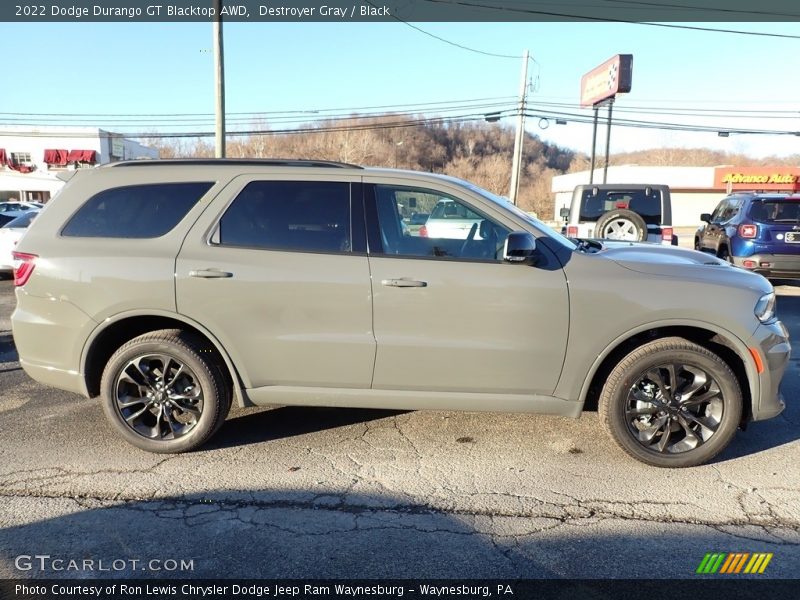 Destroyer Gray / Black 2022 Dodge Durango GT Blacktop AWD