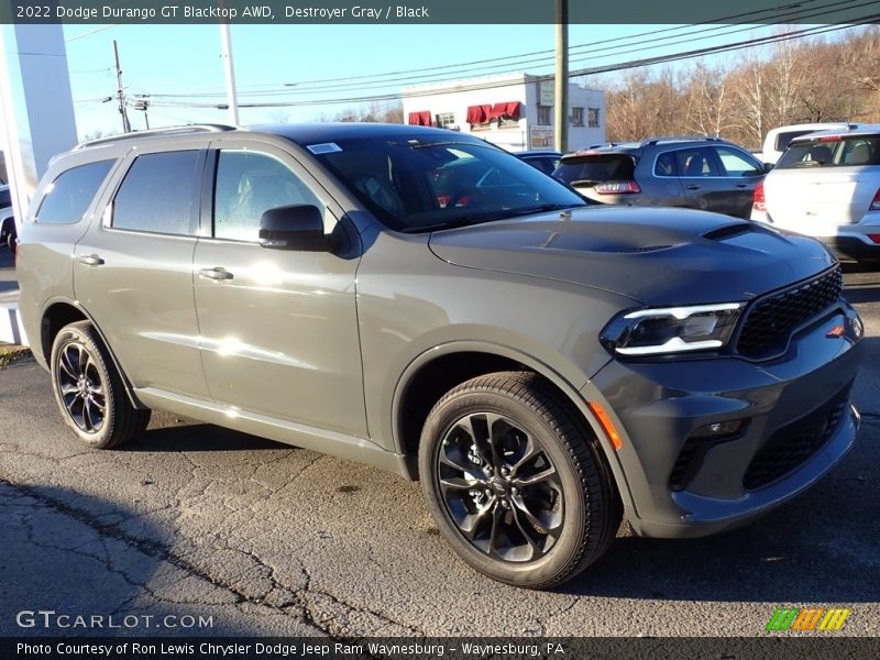 Destroyer Gray / Black 2022 Dodge Durango GT Blacktop AWD
