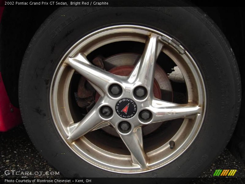 Bright Red / Graphite 2002 Pontiac Grand Prix GT Sedan