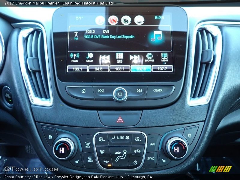Cajun Red Tintcoat / Jet Black 2017 Chevrolet Malibu Premier