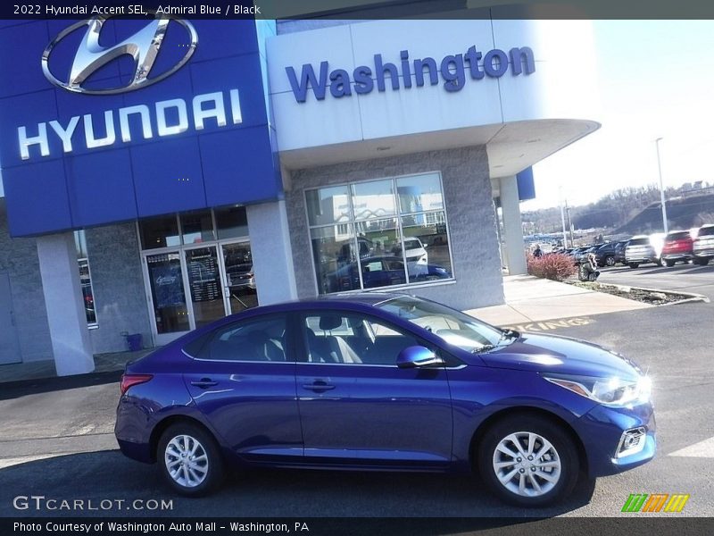 Admiral Blue / Black 2022 Hyundai Accent SEL