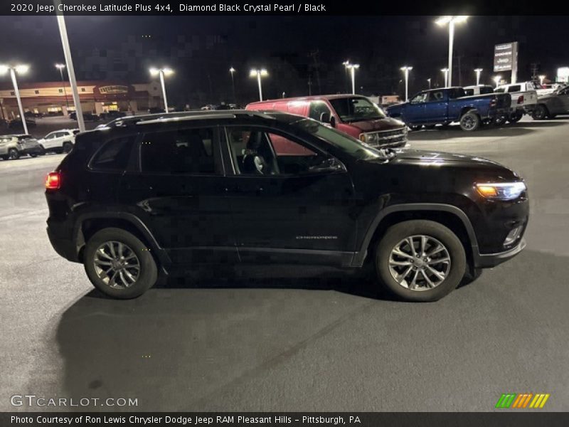 Diamond Black Crystal Pearl / Black 2020 Jeep Cherokee Latitude Plus 4x4