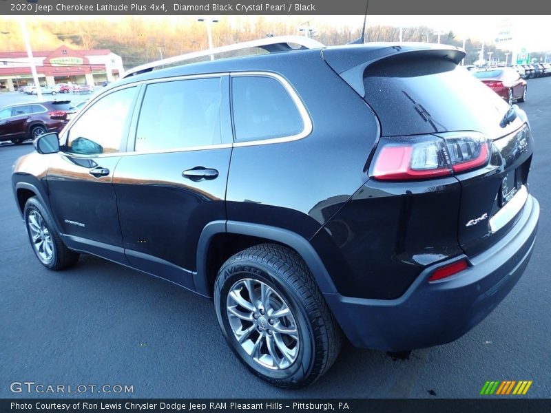 Diamond Black Crystal Pearl / Black 2020 Jeep Cherokee Latitude Plus 4x4