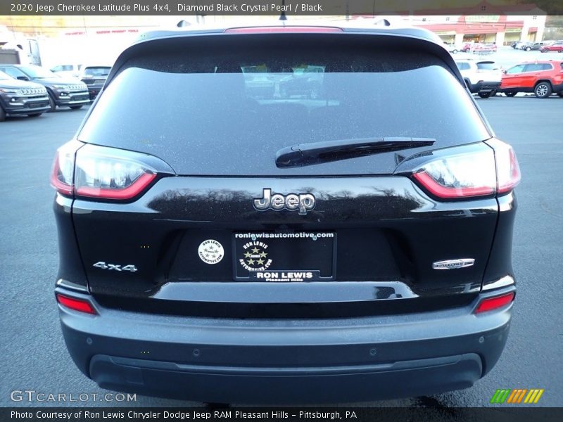 Diamond Black Crystal Pearl / Black 2020 Jeep Cherokee Latitude Plus 4x4