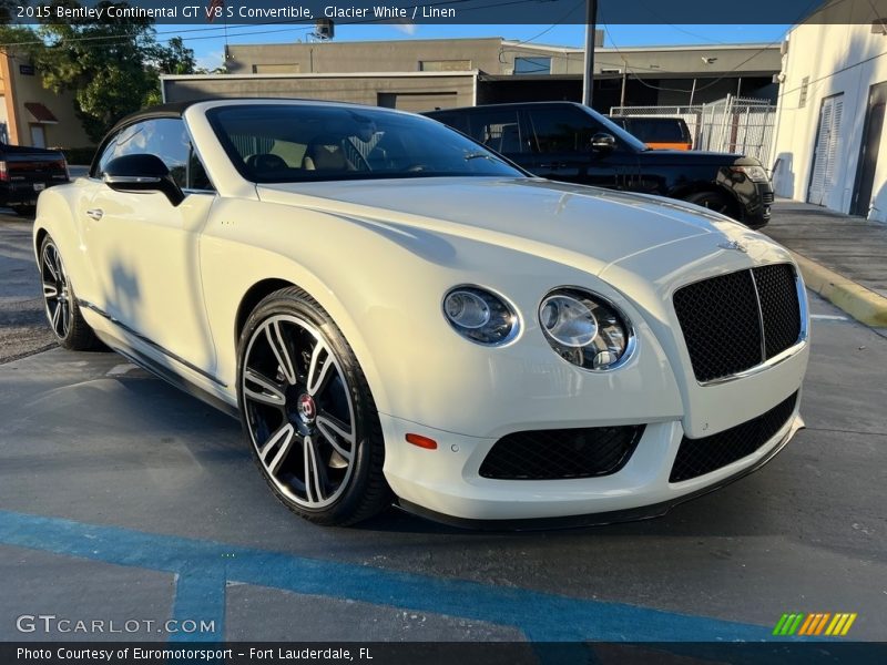Glacier White / Linen 2015 Bentley Continental GT V8 S Convertible