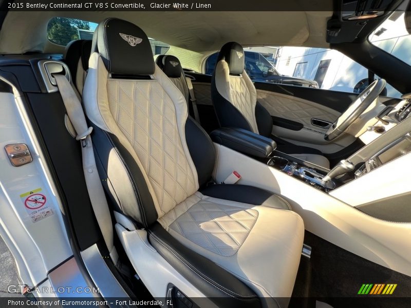 Glacier White / Linen 2015 Bentley Continental GT V8 S Convertible