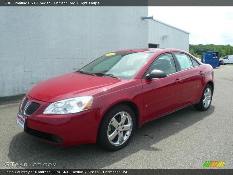 Crimson Red / Light Taupe 2006 Pontiac G6 GT Sedan