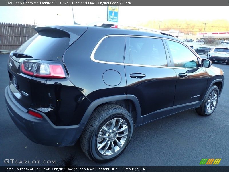 Diamond Black Crystal Pearl / Black 2020 Jeep Cherokee Latitude Plus 4x4
