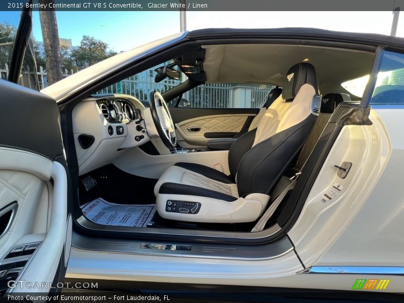 Glacier White / Linen 2015 Bentley Continental GT V8 S Convertible