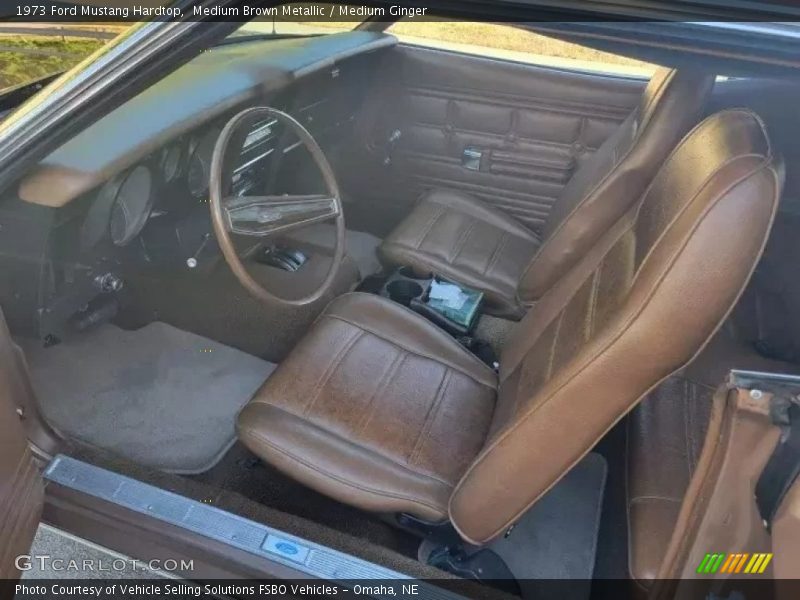  1973 Mustang Hardtop Medium Ginger Interior